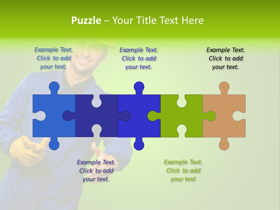 Caucasian Professional Young PowerPoint Template