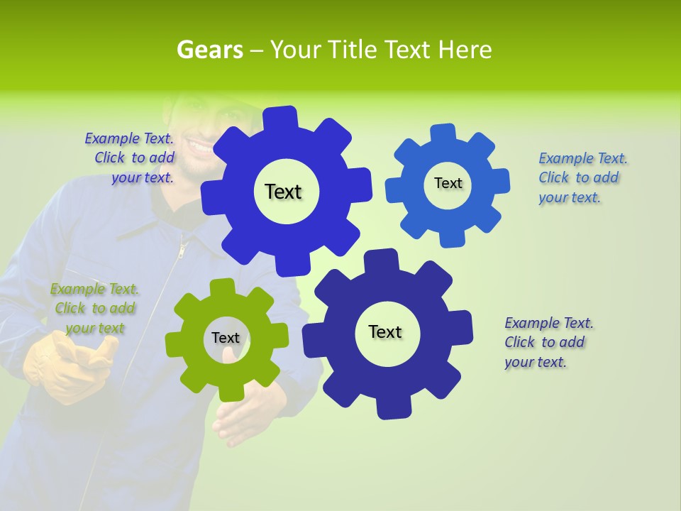 Caucasian Professional Young PowerPoint Template