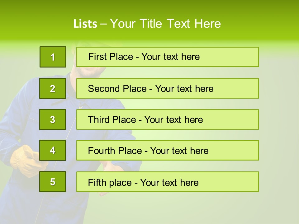 Caucasian Professional Young PowerPoint Template