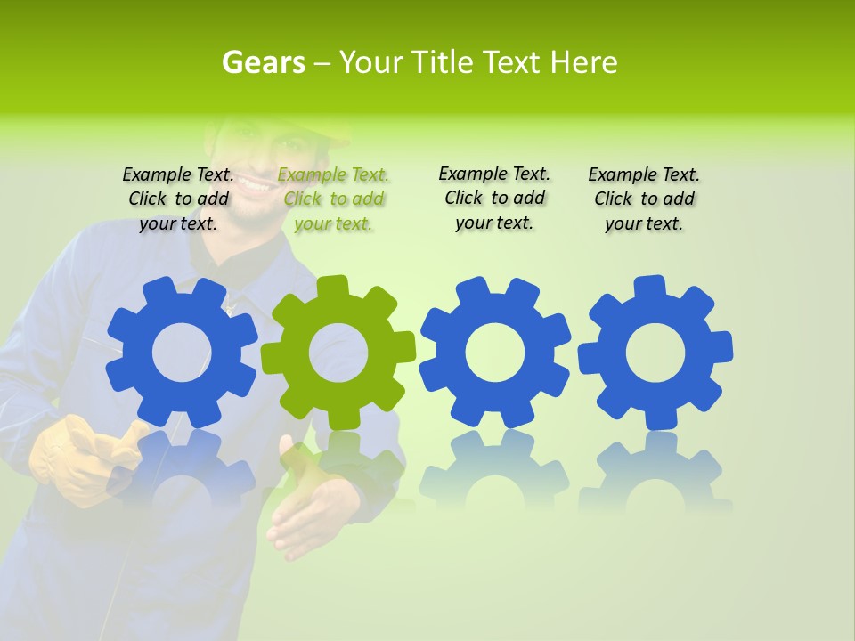 Caucasian Professional Young PowerPoint Template