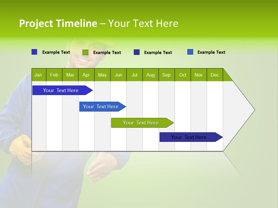 Caucasian Professional Young PowerPoint Template