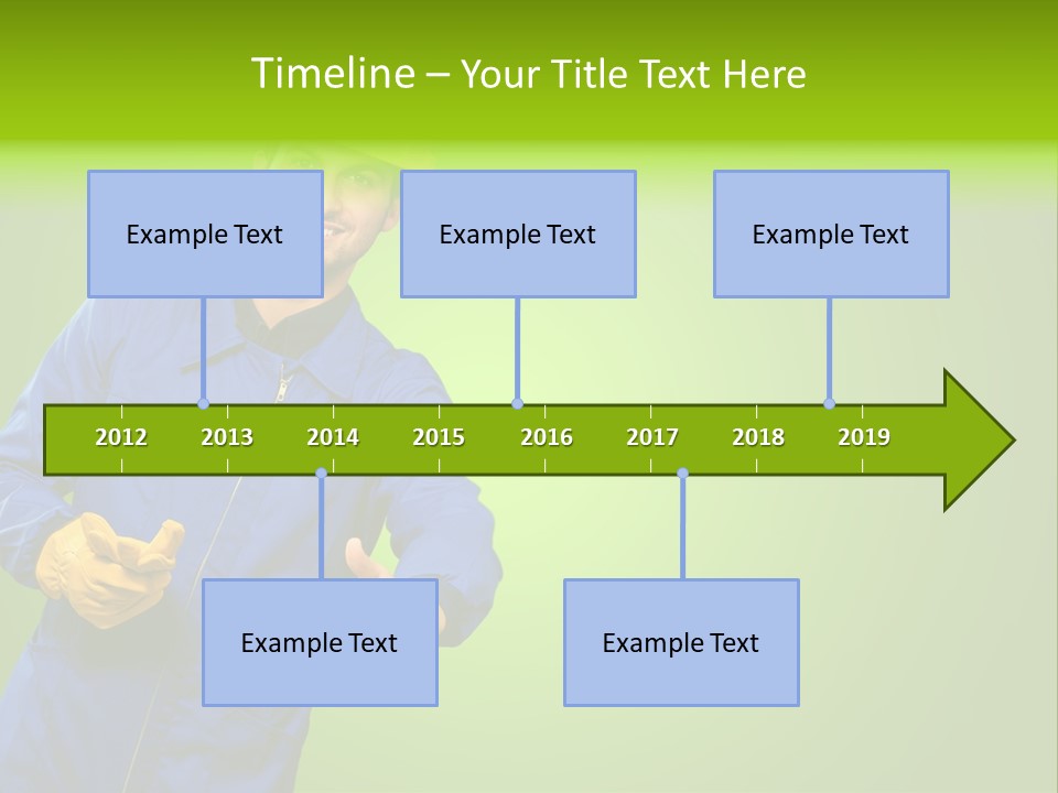 Caucasian Professional Young PowerPoint Template