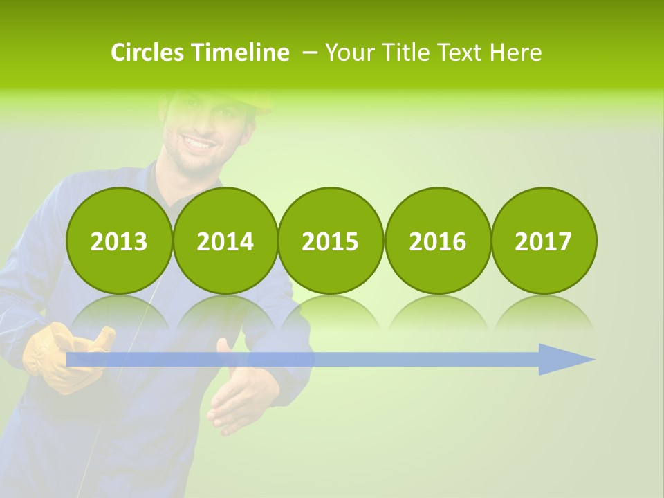 Caucasian Professional Young PowerPoint Template