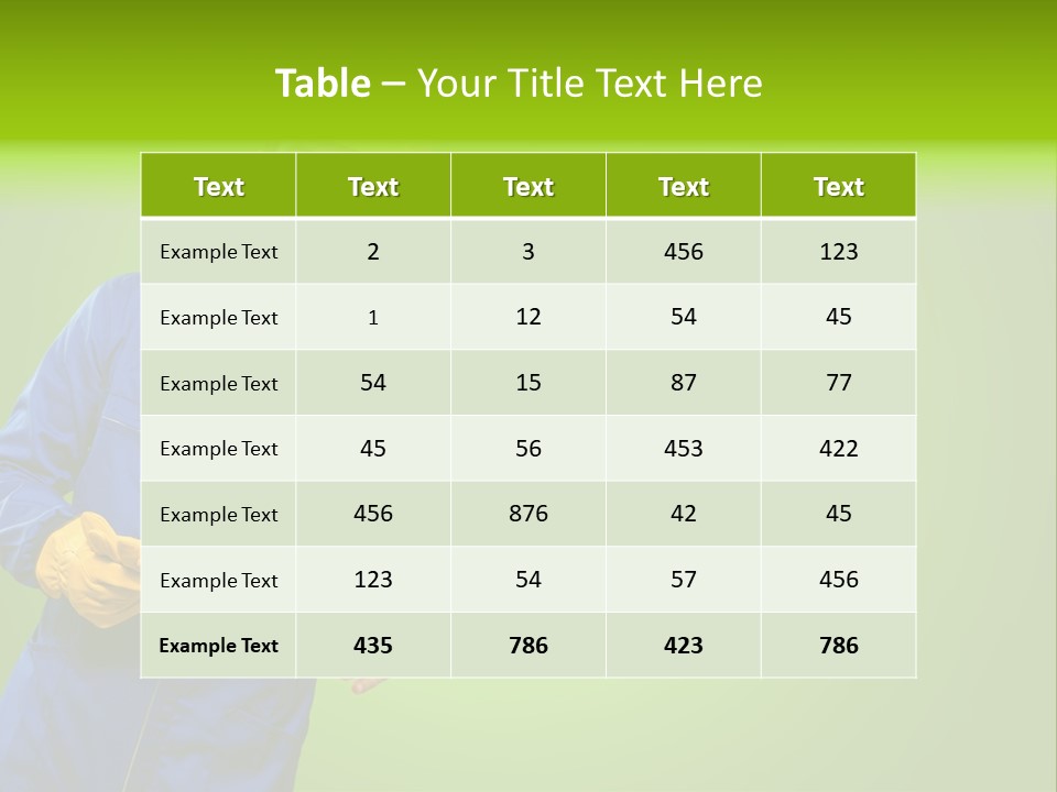 Caucasian Professional Young PowerPoint Template