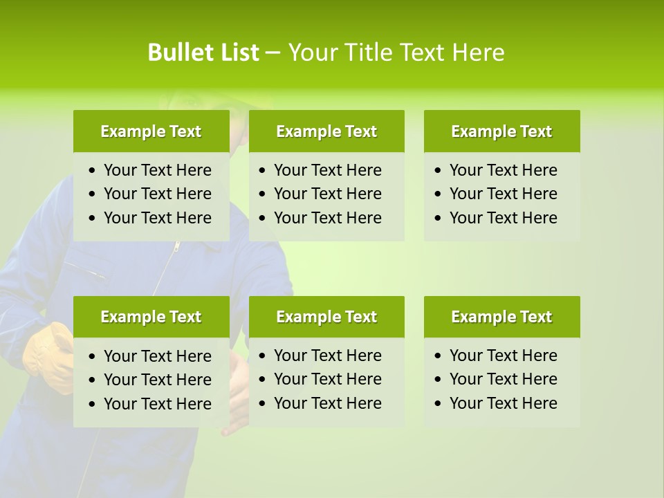 Caucasian Professional Young PowerPoint Template