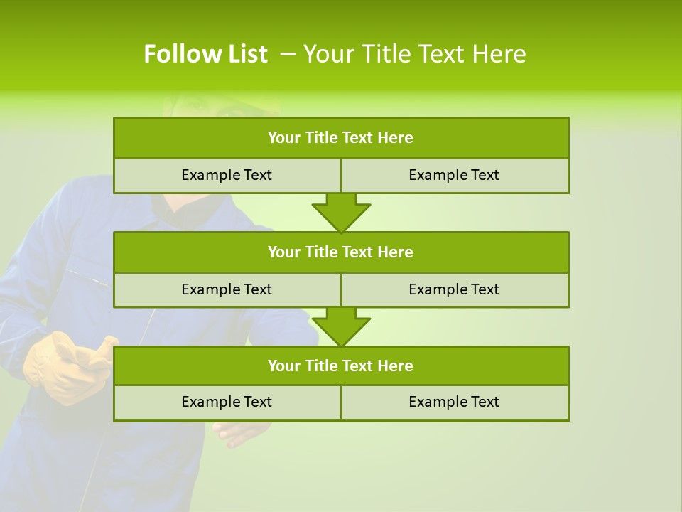 Caucasian Professional Young PowerPoint Template