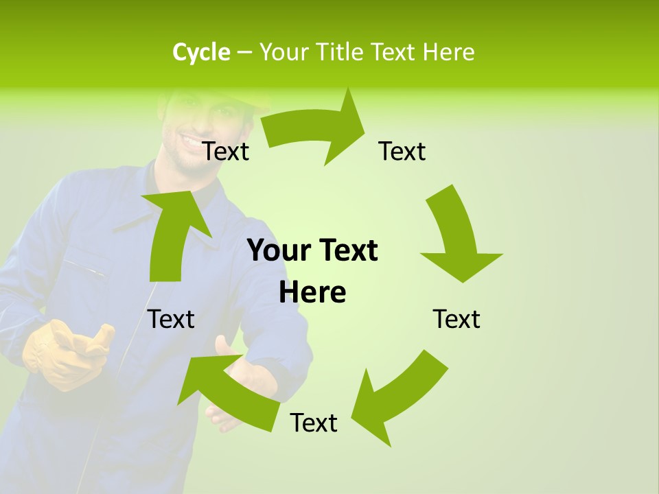 Caucasian Professional Young PowerPoint Template