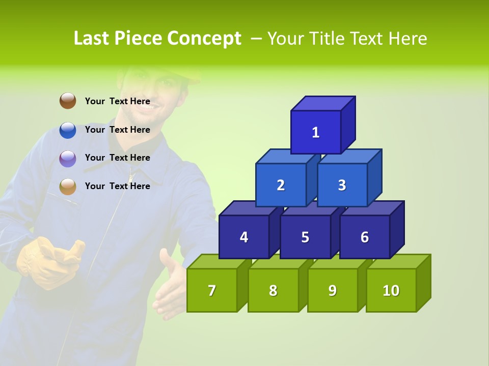 Caucasian Professional Young PowerPoint Template