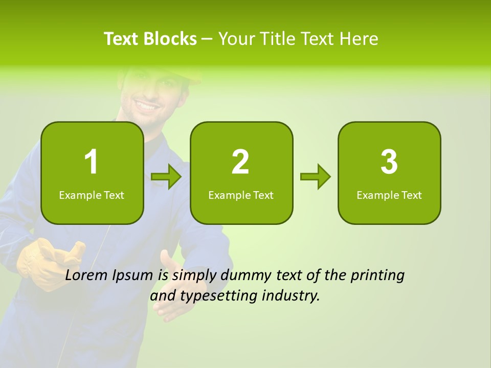 Caucasian Professional Young PowerPoint Template