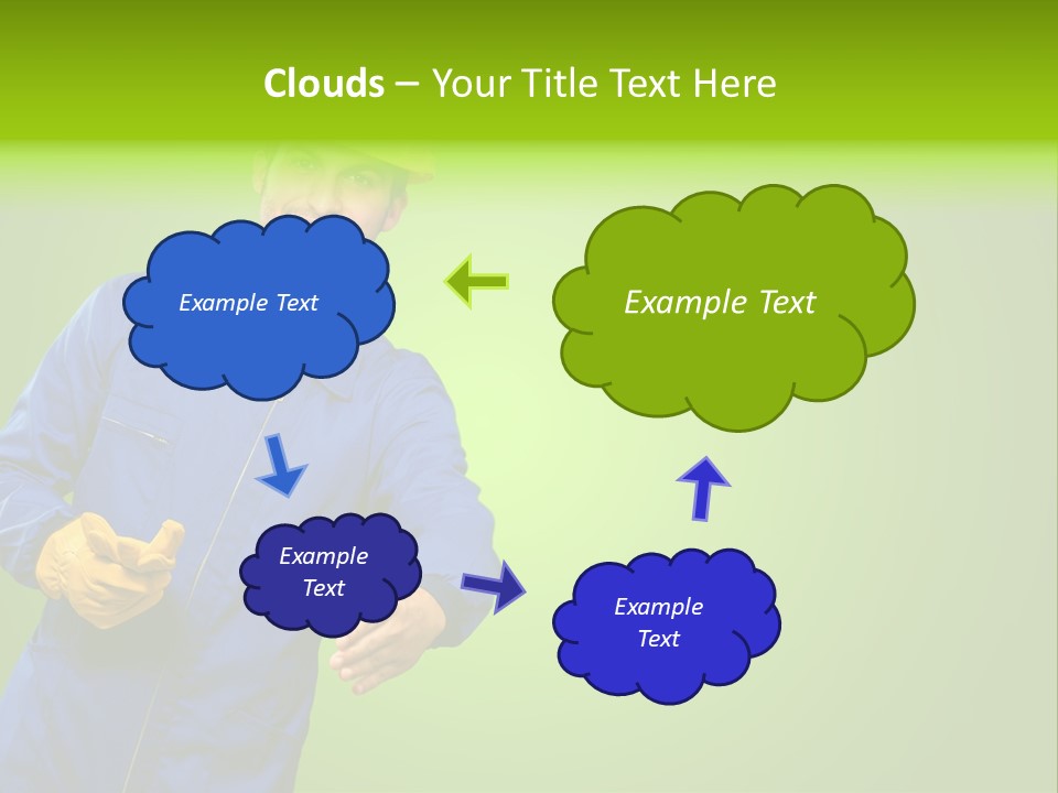 Caucasian Professional Young PowerPoint Template