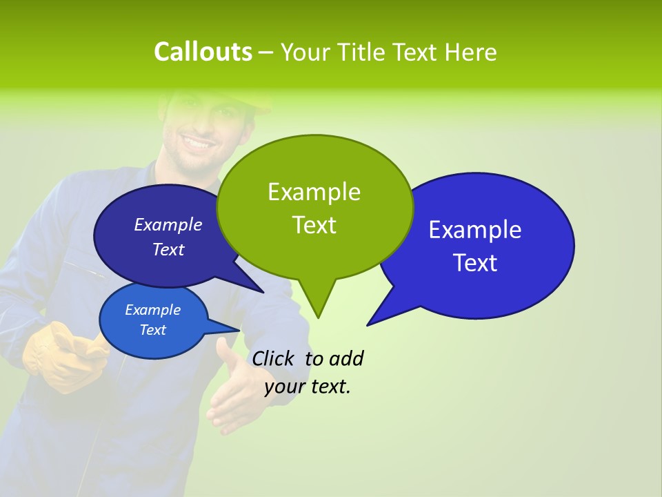 Caucasian Professional Young PowerPoint Template