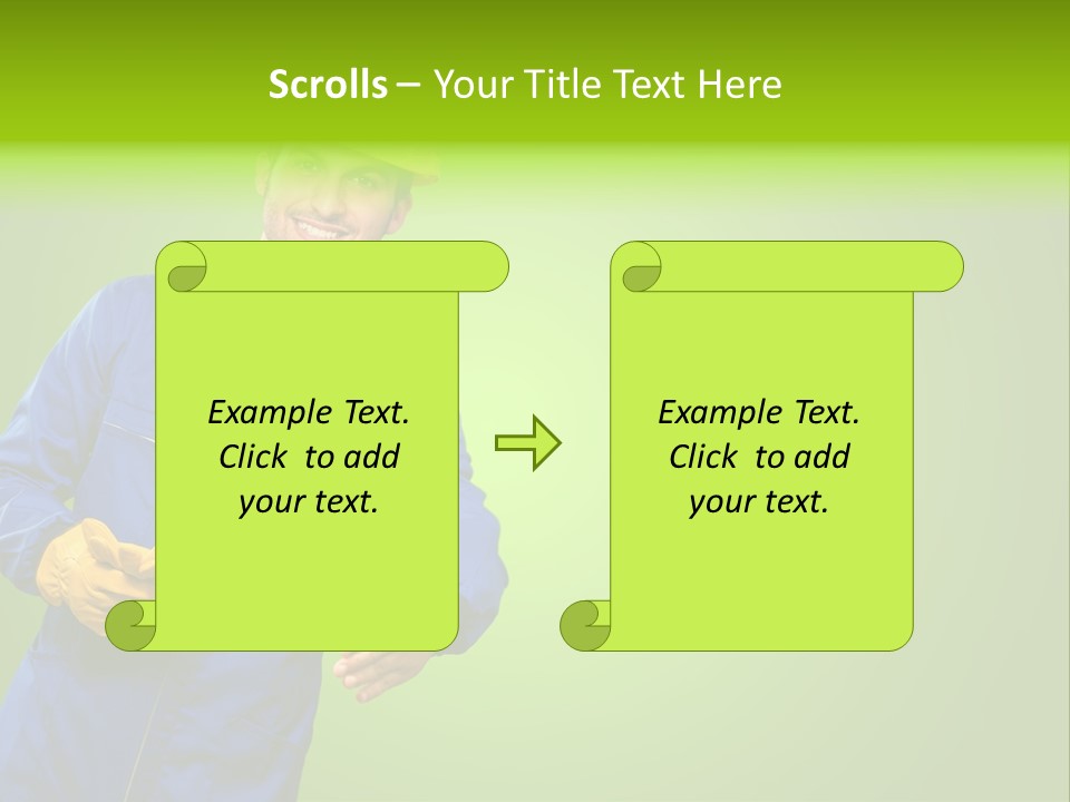 Caucasian Professional Young PowerPoint Template