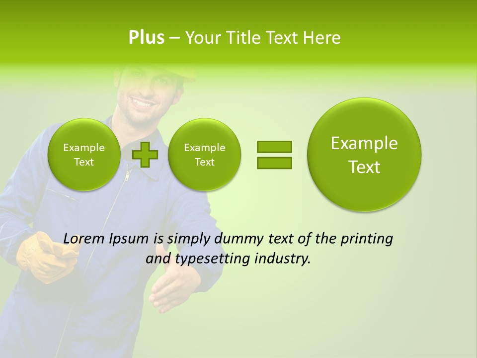 Caucasian Professional Young PowerPoint Template