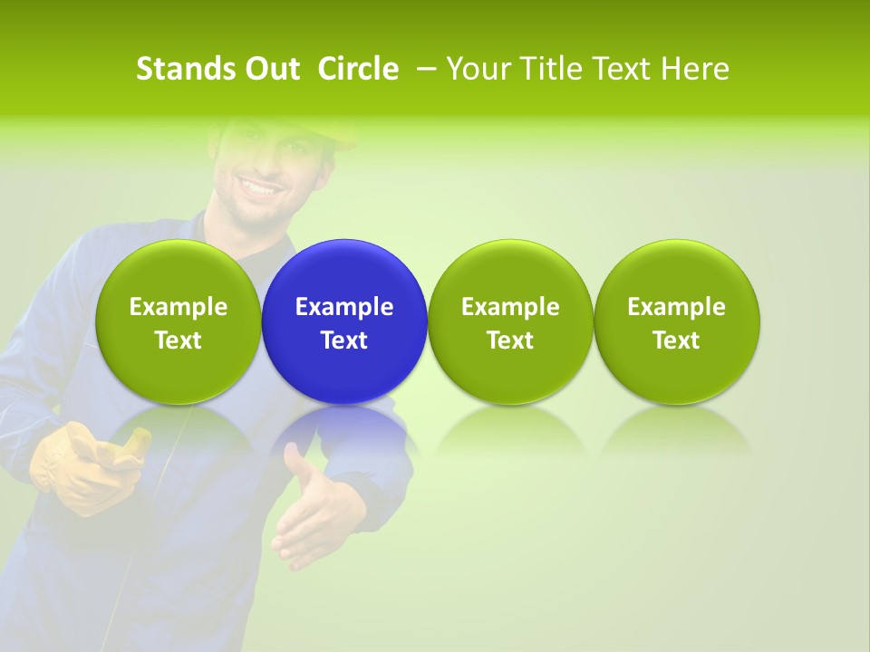 Caucasian Professional Young PowerPoint Template