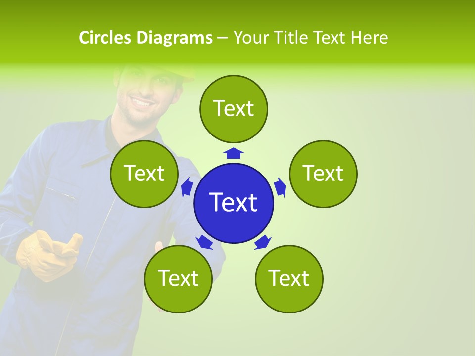 Caucasian Professional Young PowerPoint Template