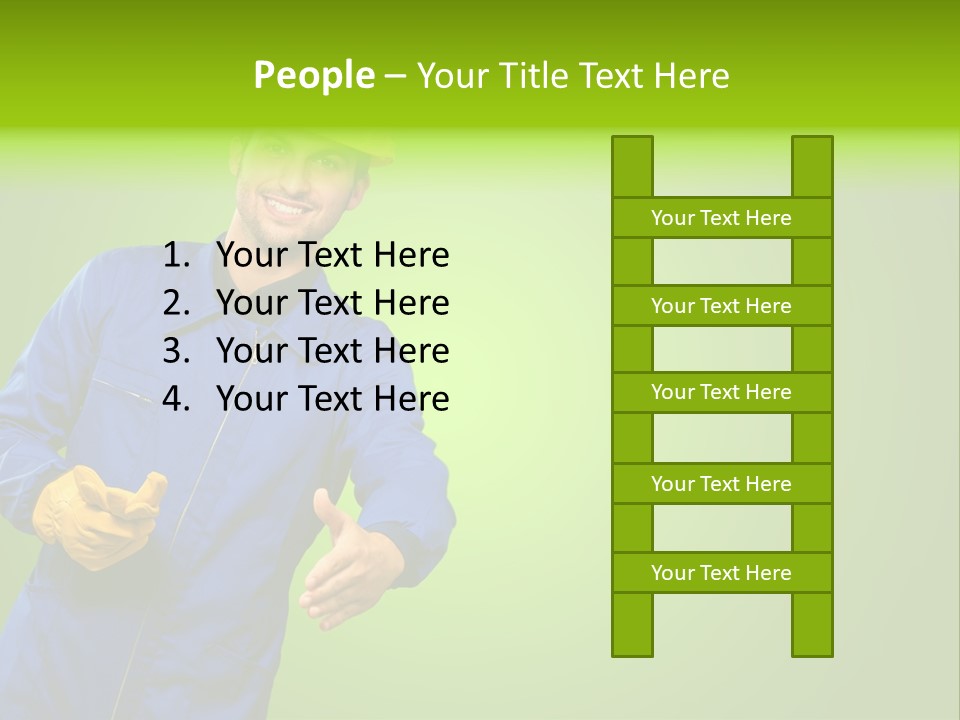 Caucasian Professional Young PowerPoint Template
