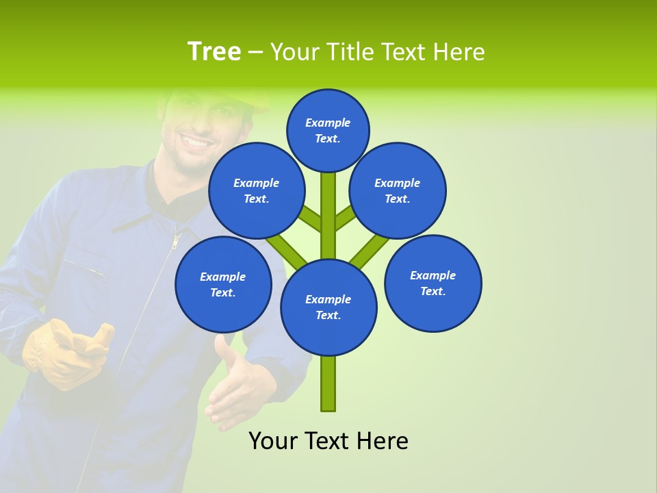 Caucasian Professional Young PowerPoint Template