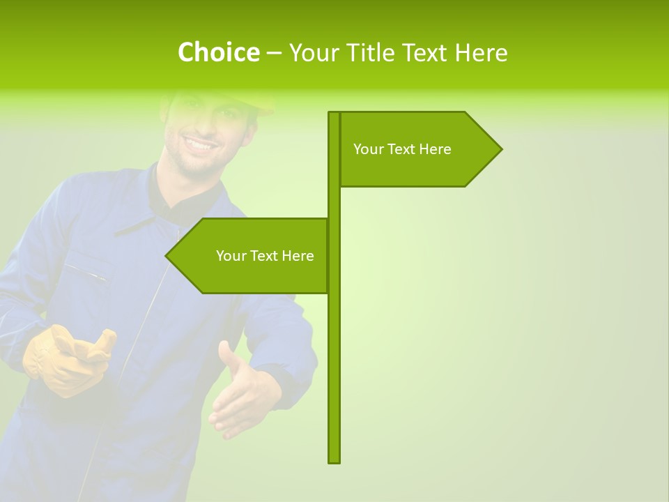 Caucasian Professional Young PowerPoint Template