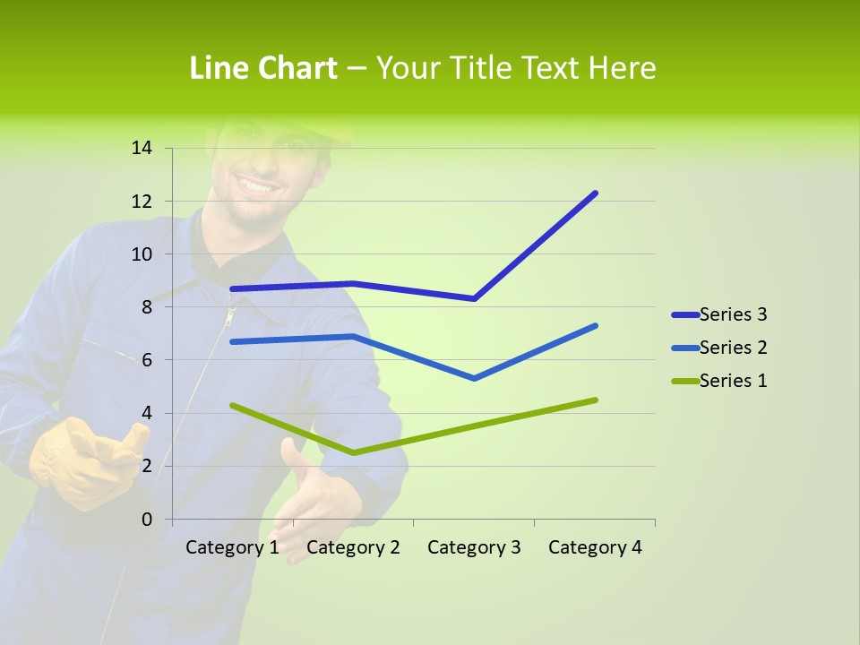 Caucasian Professional Young PowerPoint Template