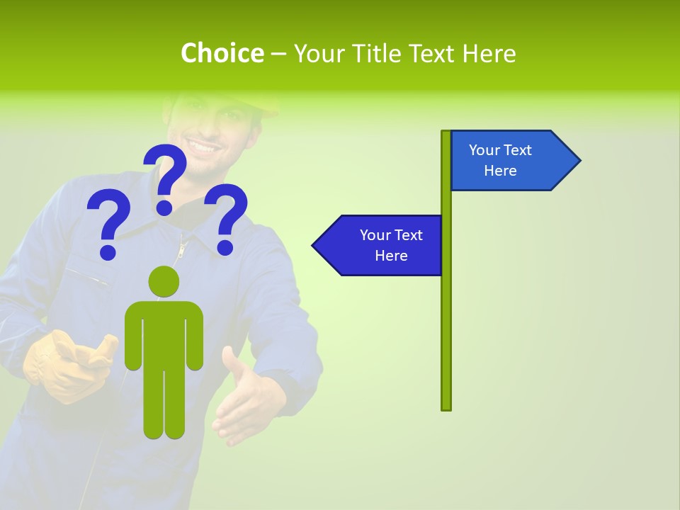 Caucasian Professional Young PowerPoint Template