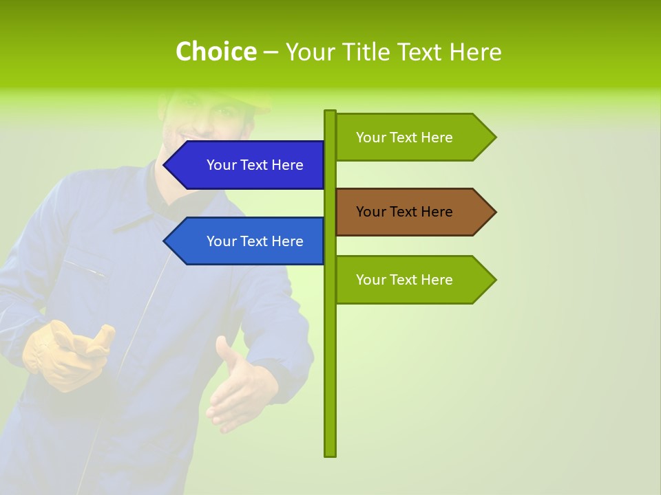 Caucasian Professional Young PowerPoint Template