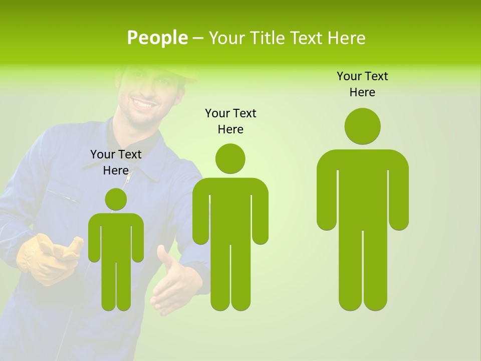 Caucasian Professional Young PowerPoint Template