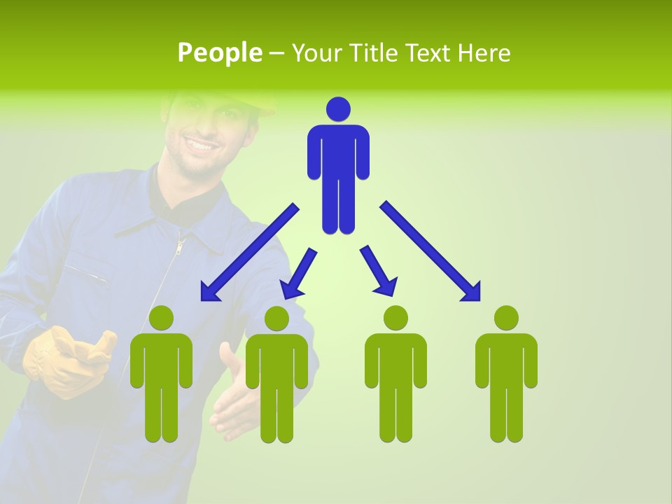 Caucasian Professional Young PowerPoint Template