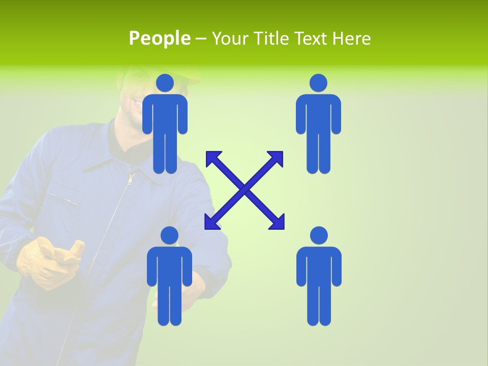 Caucasian Professional Young PowerPoint Template