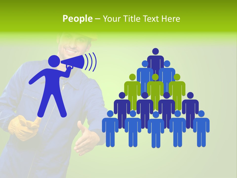 Caucasian Professional Young PowerPoint Template