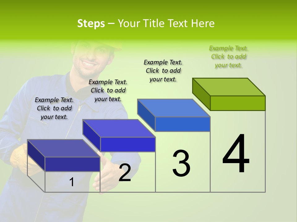Caucasian Professional Young PowerPoint Template