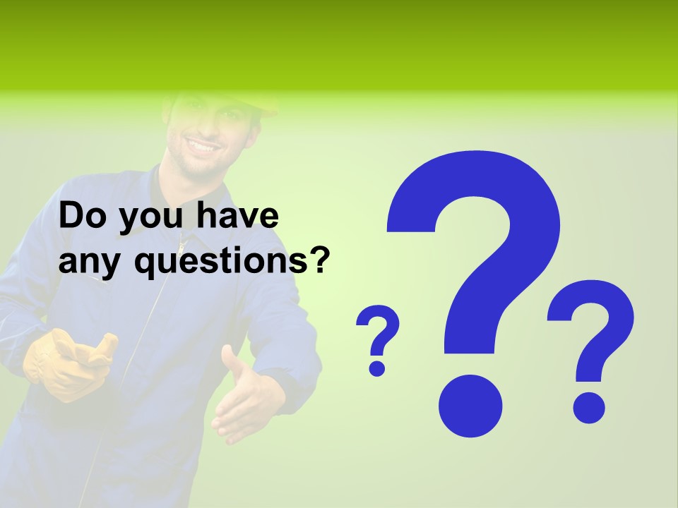 Caucasian Professional Young PowerPoint Template