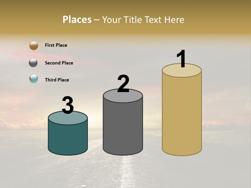 Horizon Highway Land PowerPoint Template