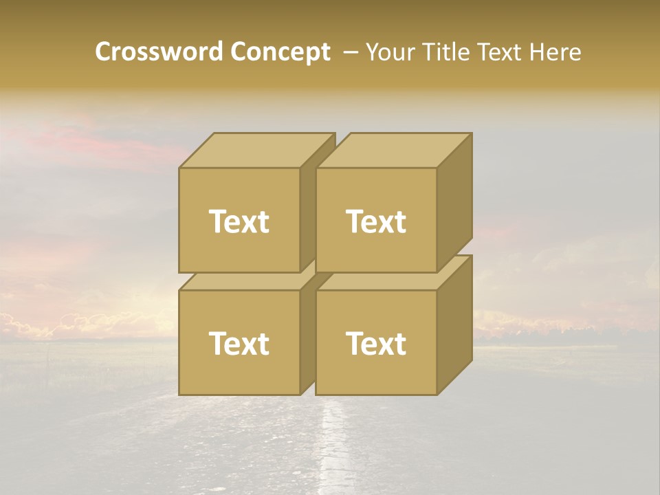 Horizon Highway Land PowerPoint Template