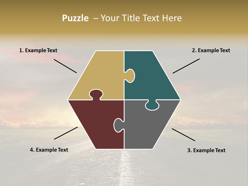 Horizon Highway Land PowerPoint Template