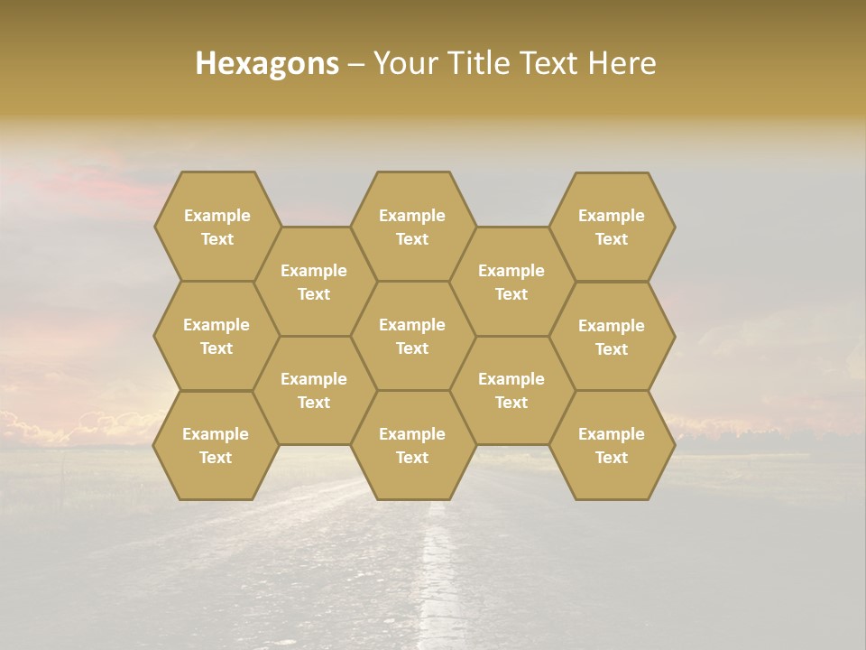 Horizon Highway Land PowerPoint Template