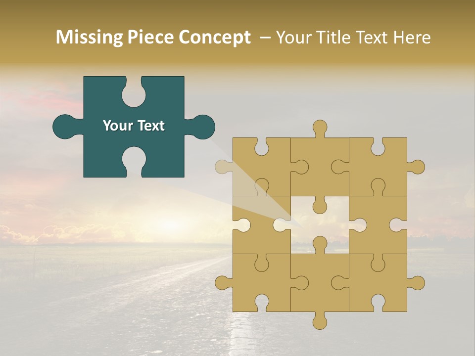 Horizon Highway Land PowerPoint Template