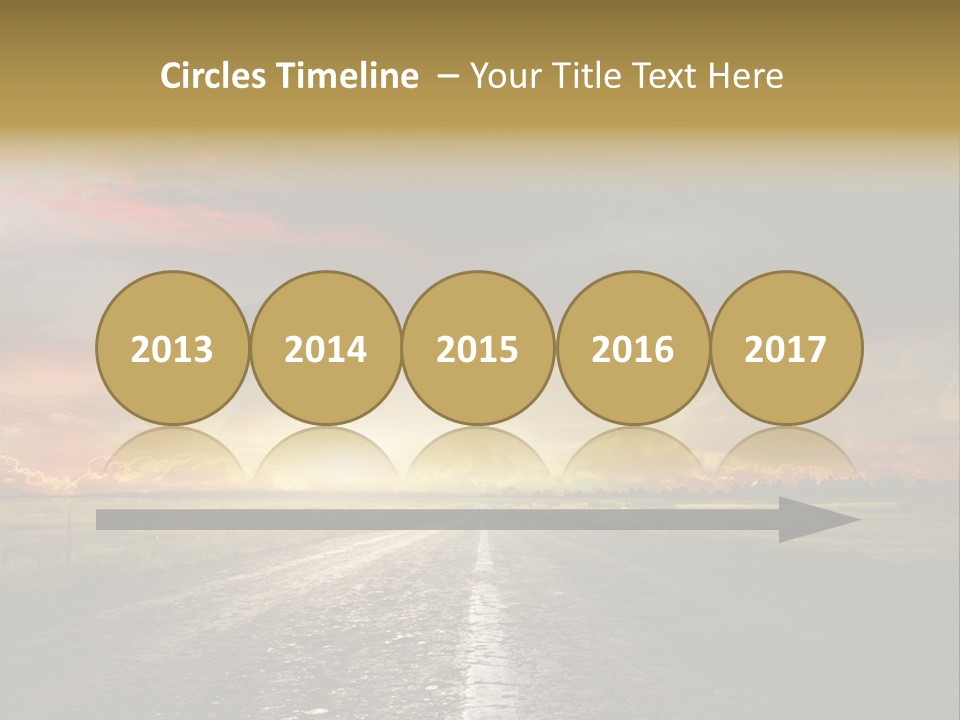 Horizon Highway Land PowerPoint Template