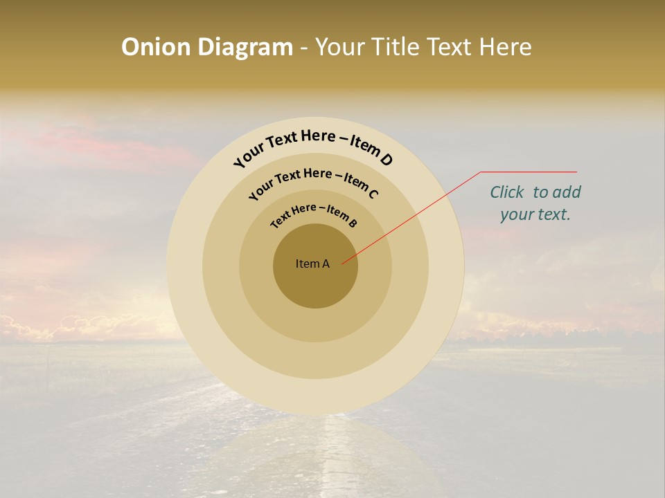 Horizon Highway Land PowerPoint Template