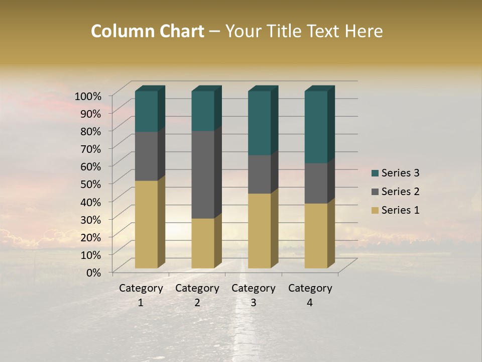 Horizon Highway Land PowerPoint Template