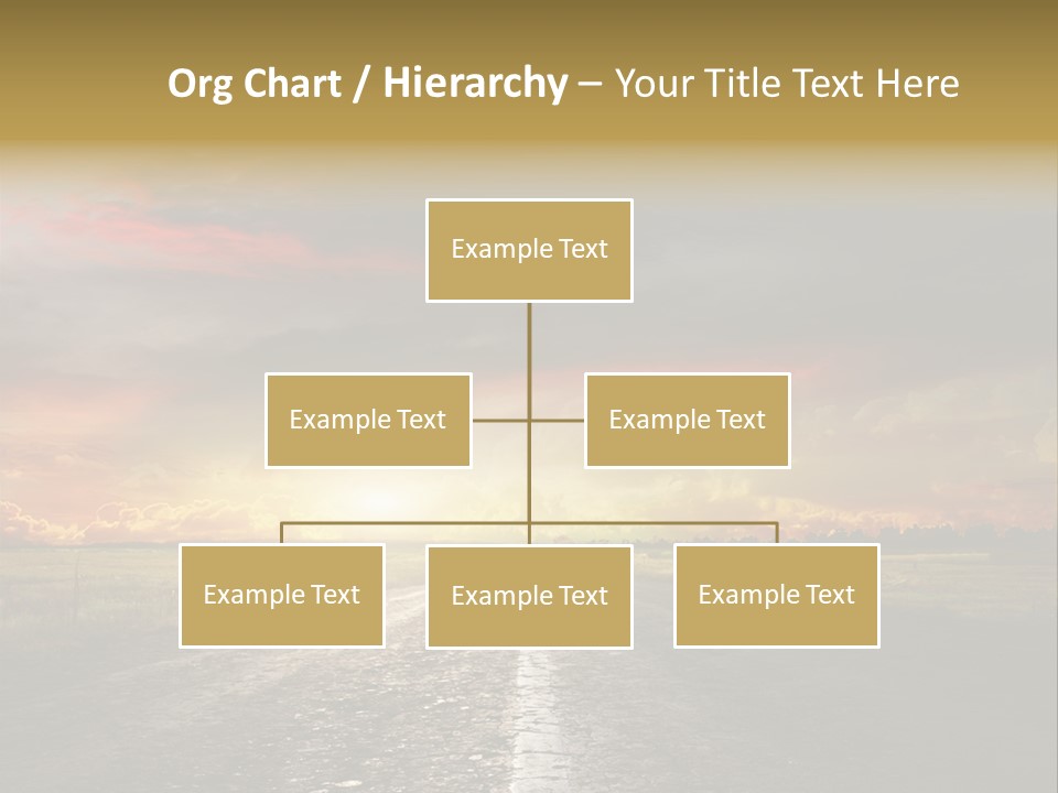 Horizon Highway Land PowerPoint Template