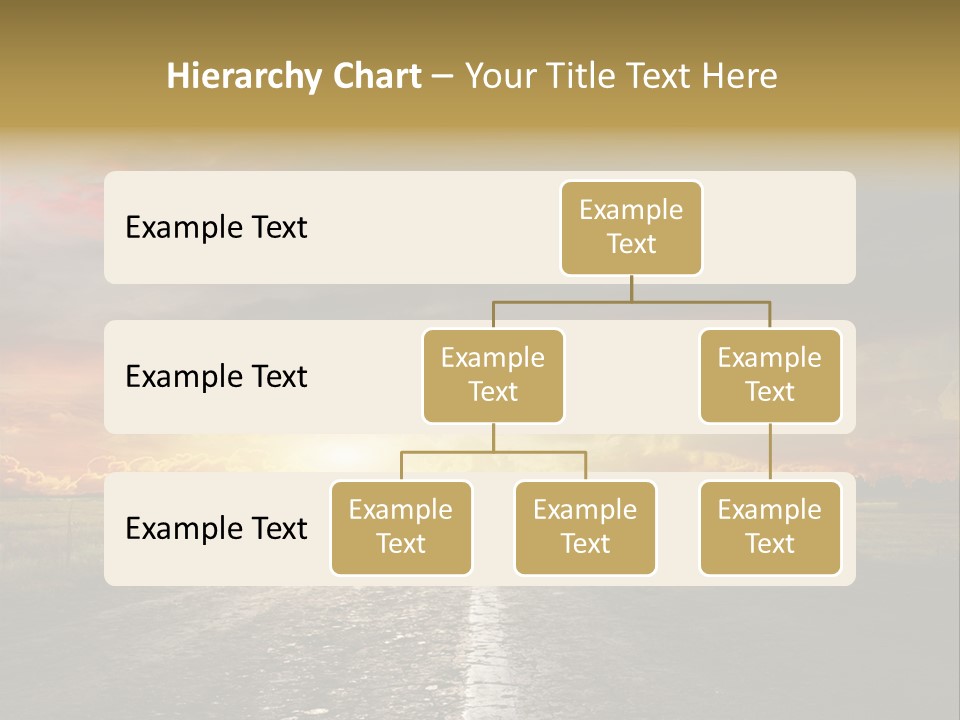 Horizon Highway Land PowerPoint Template
