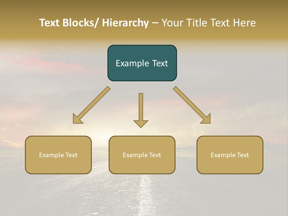 Horizon Highway Land PowerPoint Template