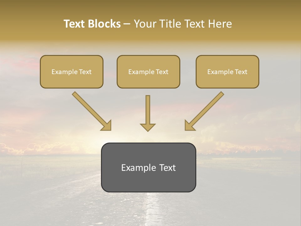 Horizon Highway Land PowerPoint Template