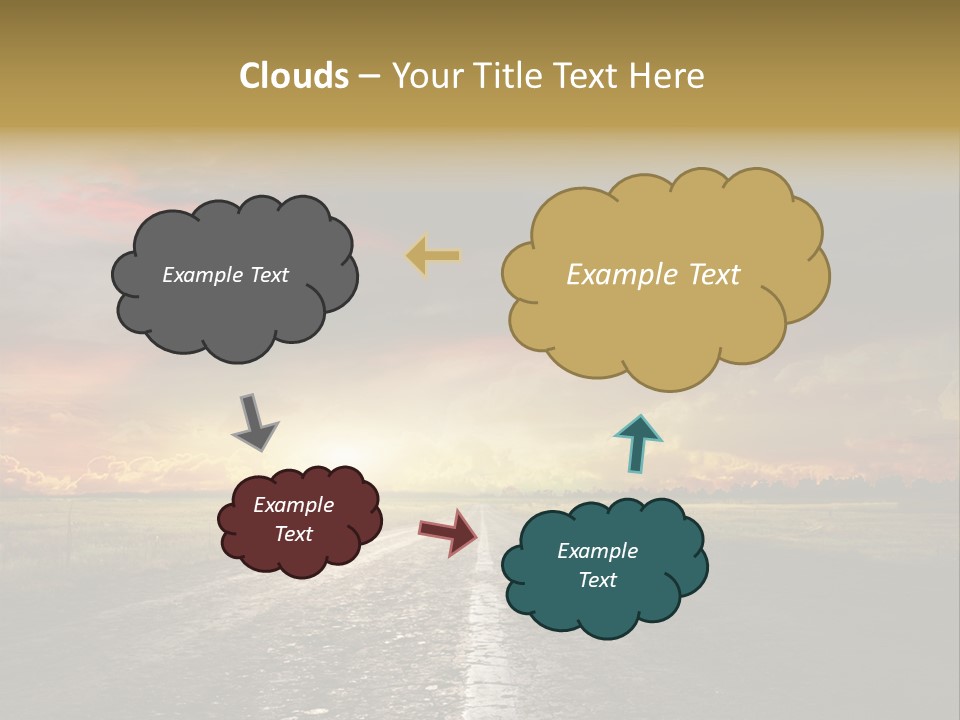 Horizon Highway Land PowerPoint Template