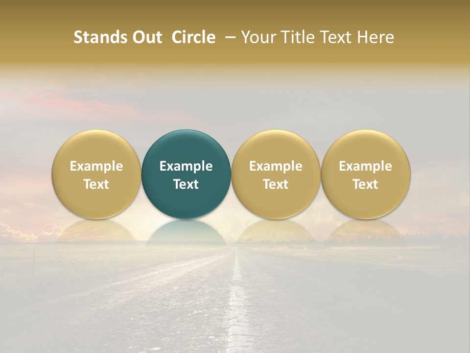 Horizon Highway Land PowerPoint Template