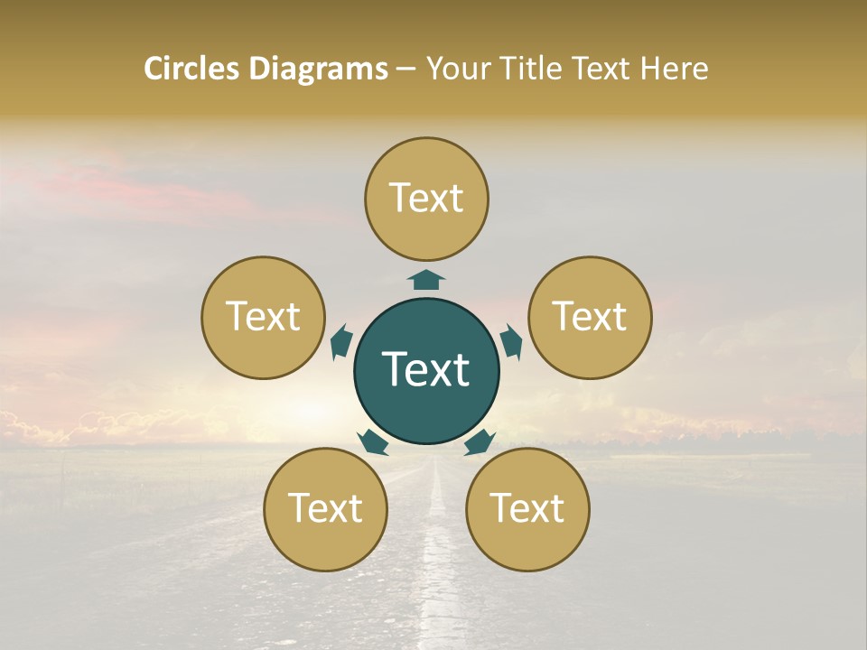 Horizon Highway Land PowerPoint Template