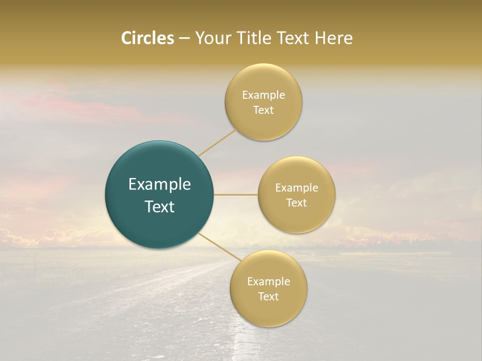 Horizon Highway Land PowerPoint Template