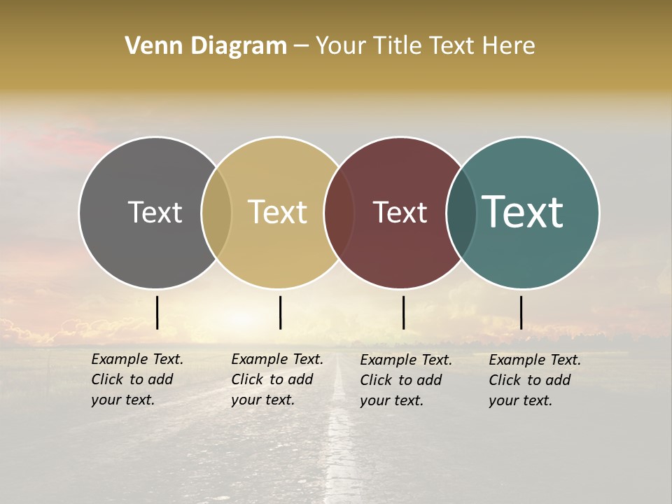 Horizon Highway Land PowerPoint Template