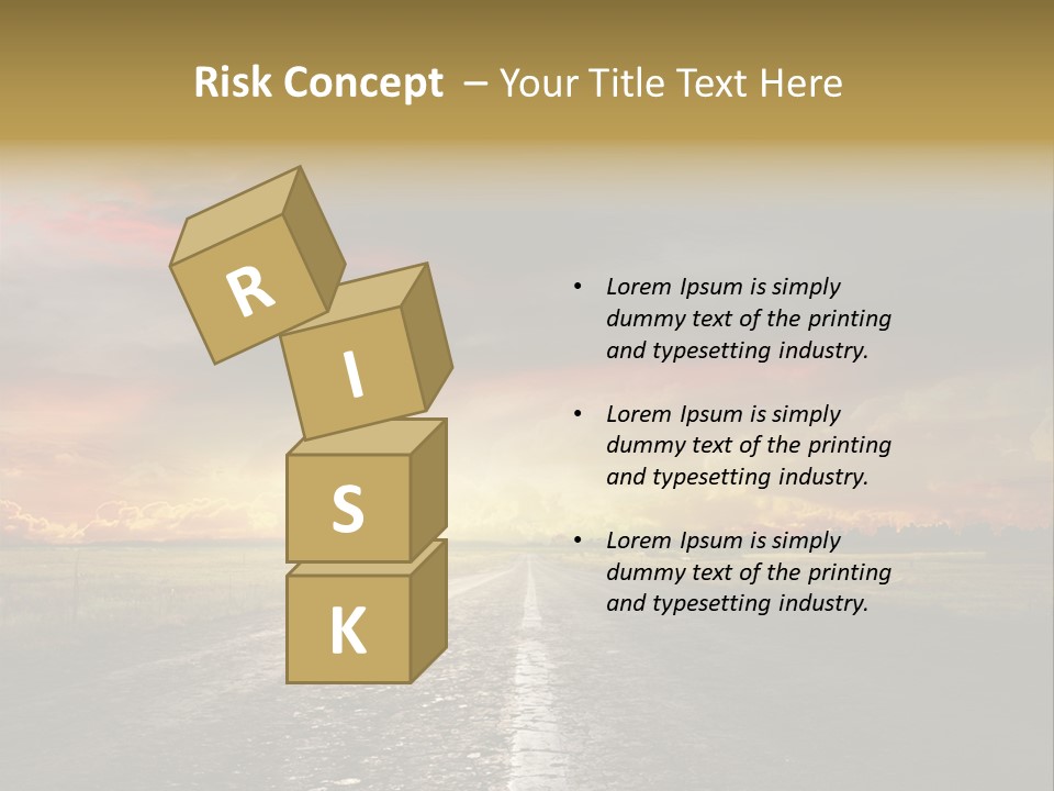 Horizon Highway Land PowerPoint Template