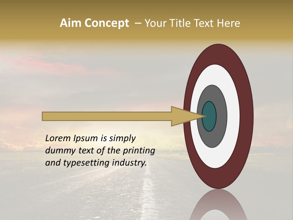 Horizon Highway Land PowerPoint Template